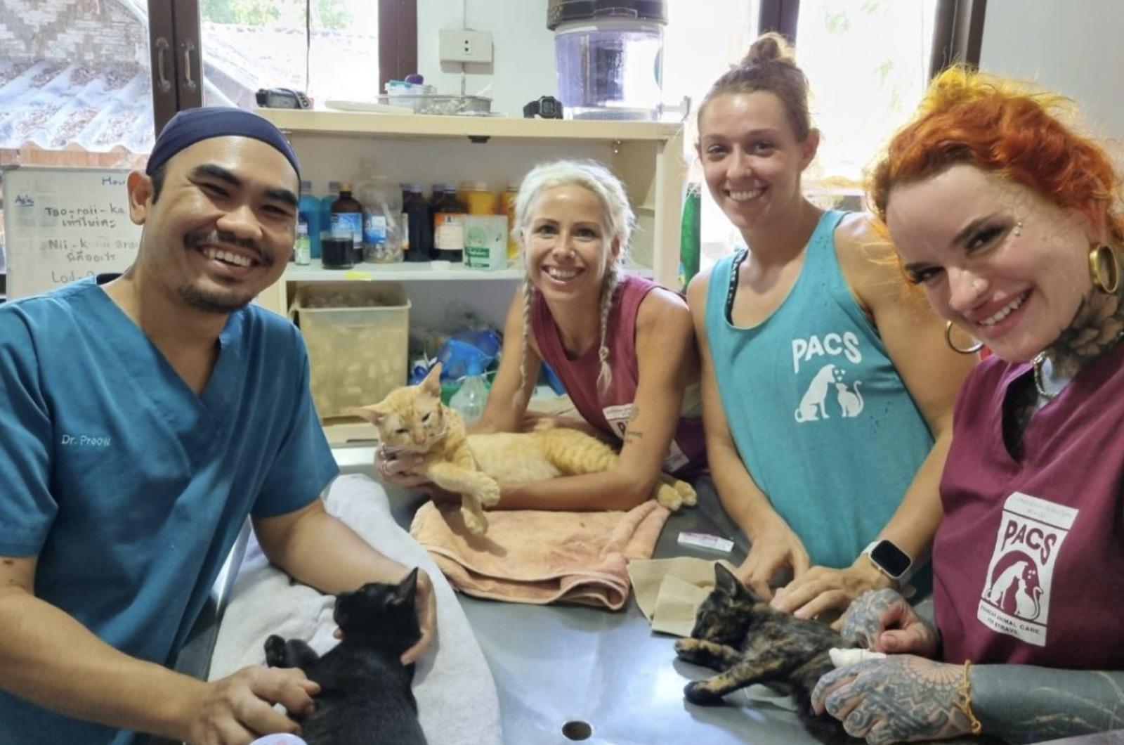 The PACS team at the clinic on Koh Phangan